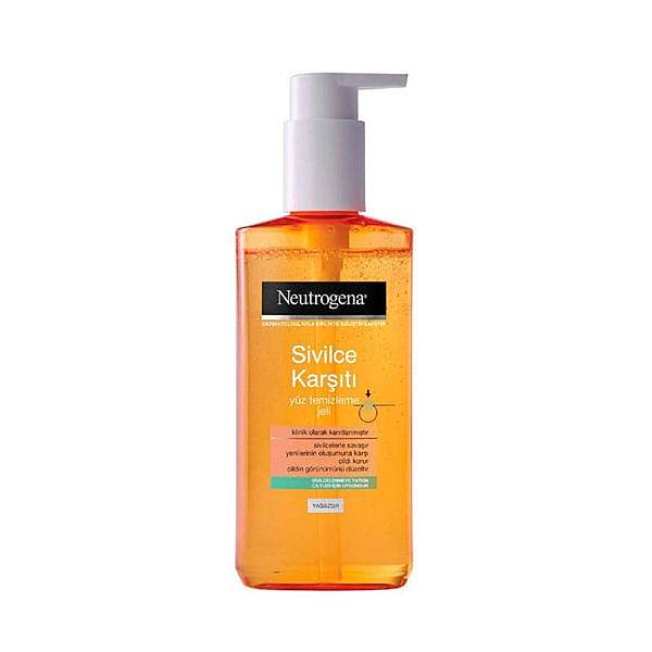 ژل شستشو صورت ضد جوش نوتروژینا Neutrogena Sivilce Karciti