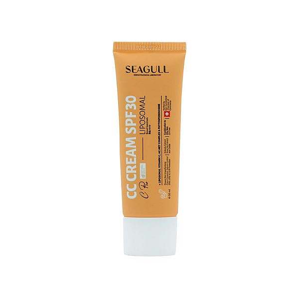 سی سی کرم رنگی متعادل کننده چربی سی گل مناسب پوست چرب با SPF30 حجم 50 میل Seagull
