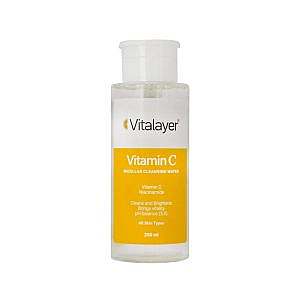 محلول پاک کننده آرایش ویتالیر مدل ویتامین C حجم 250 میل Vitalayer