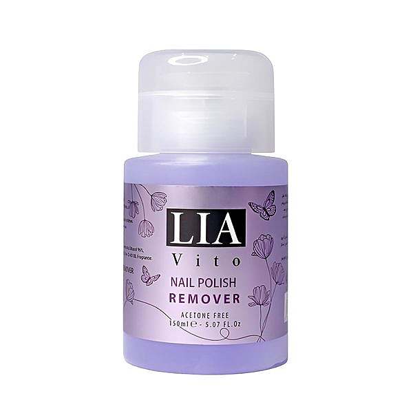 محلول لاک پاکن لیاویتو فاقد استون حجم 150 میل Liavito