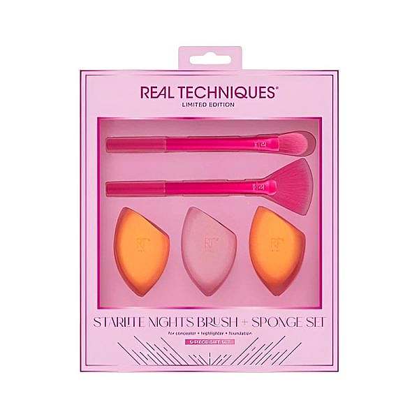 ست براش و پد آرایشی ریل تکنیکس مدل Real Techniques Starlite
