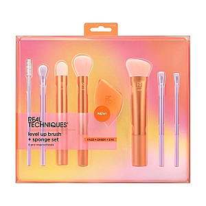 ست براش ریل تکنیکس مدل Real Techniques Level Up Brush+Sponge