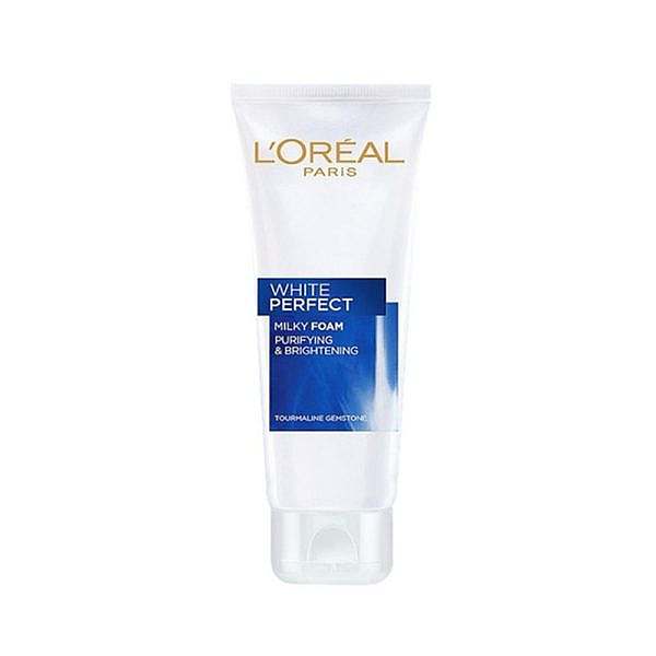 فوم پاک کننده و روشن کننده صورت لورال وایت پرفکت LOreal White Perfect حجم 100 میلی لیتر