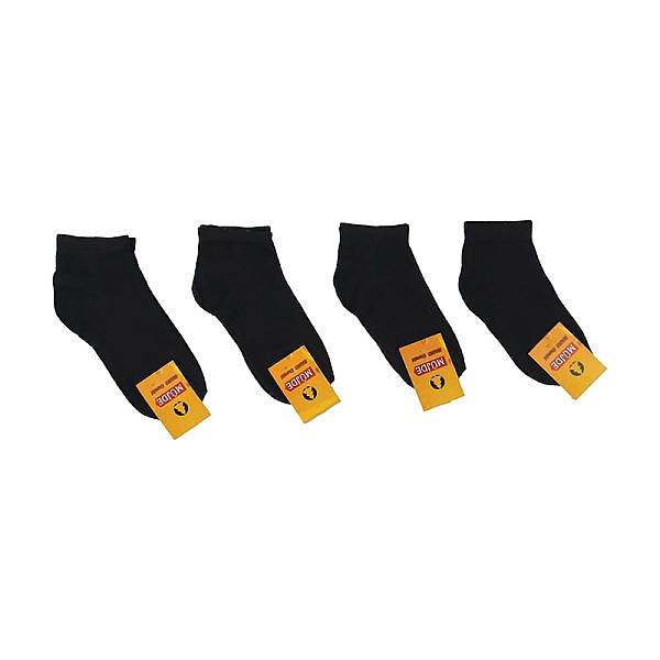 جوراب نیم ساق نخی بچگانه 3 تا 6 طرح مشکی ساده